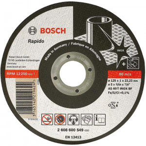 Круг отрезной Bosch Expert for Inox 125×1 мм (2608600549)