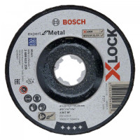 Диск шлифовальный по металлу Bosch X-LOCK 125x6x22.2 мм, выпуклый, Expert for Metal (2608619259)