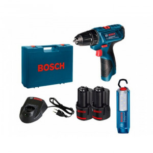 Акумуляторний шуруповерт Bosch GSR 120-LI + ліхтар (06019F7005)