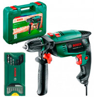 Дрель ударная Bosch UniversalImpact 700 + 15 шт. X-line (060313100F)