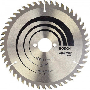 Пильный диск по дереву Bosch Optiline Wood 190 мм 48 зубов (2608641186)