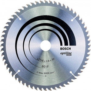 Пиляльний диск по дереву Bosch Optiline Wood 254 мм 60 зубів (2608640444)