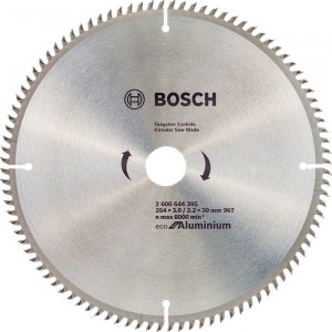 Пиляльний диск Bosch Eco for Aluminium 254x3x30-96T (2608644395)
