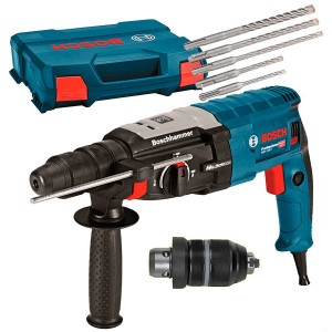 Перфоратор Bosch GBH 2-28 F Professional в чемодані з набором 5 бурів SDS-Plus-5X та ШЗП