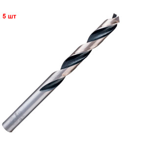 Сверло спиральное Bosch HSS-PointTeQ, 10.4х87х133 мм, 5 шт