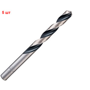 Сверло спиральное Bosch HSS-PointTeQ, 10.7х94х142 мм, 5 шт