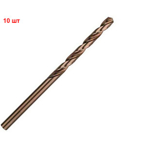 Сверло спиральное Bosch PRO Stainless Steel HSS-Co, 5х52х86 мм, 10 шт