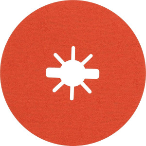 Шліфувальний круг фібровий Bosch X-Lock Expert R782 Prisma Ceramic, 125 мм, G80, 25 шт