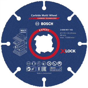 Круг відрізний Bosch Expert Carbide Multi Wheel X-Lock 115x22.23 мм
