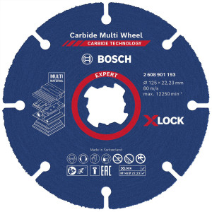 Круг відрізний Bosch Expert Carbide Multi Wheel X-Lock 125x22.23 мм, 10 шт