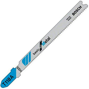 Пильное полотно HSS Bosch, T 118 A, 1,1-1,5×91 мм, 2 шт