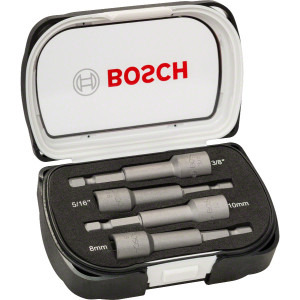 Набор торцевых головок Bosch с хвостовиком 1/4 HEX, 4шт