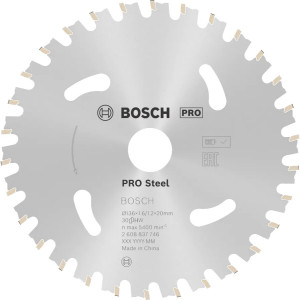 Пиляльний диск для акумуляторних циркулярних пил Bosch PRO Steel 136x1.6/1.2x20 мм, 30 HB