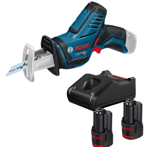 Акумуляторна ножівка Bosch GSA 12V-14 Professional з 2 акб GBA 12V 2.0 Ah та з/п GAL 12V-40