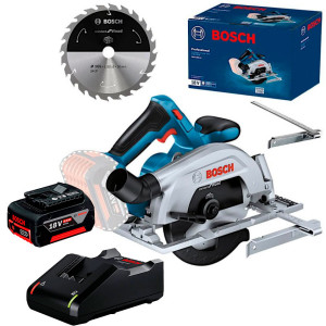 Акумуляторна дискова пила Bosch GKS 185-LI Professional з 1 акб GBA 18V 4.0Ah, з/п GAL 18V-40, диск Standard for Wood