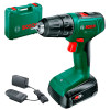 Акумуляторний дриль-шуруповерт Bosch Easydrill 18V-40 з 1 акб 2,0Aч, з/п AL 18V-20 в кейсі