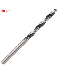 Сверло спиральное Bosch HSS-PointTeQ, 4.1х43х75 мм, 10 шт