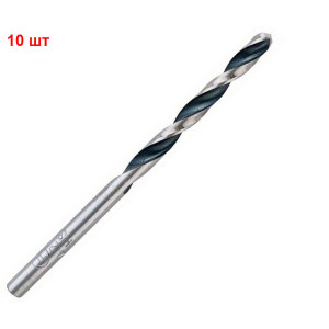 Сверло спиральное Bosch HSS-PointTeQ, 4.2х43х75 мм, 10 шт