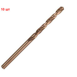 Сверло спиральное Bosch HSS-Co, 4.2х43х75 мм, 10 шт