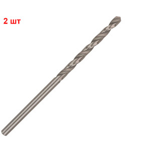 Сверло спиральное Bosch HSS-G, 4х43х75 мм, 2 шт