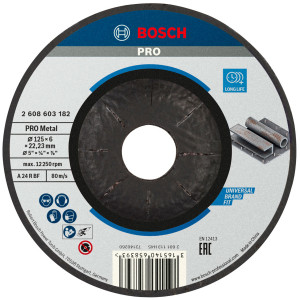 Круг зачисний Bosch Standard for Metal 125×6 мм