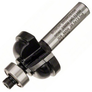 Фреза профильная F Bosch 8 мм, 28,5×13,2×54 мм, R6,3