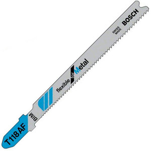 Пилка Bosch по металлу T 118 AF, 1,1-1,5×92 мм, 5 шт