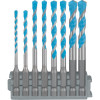 Набір свердел спіральних Bosch Expert HEX-9 MultiConstruction Pick and Click, 3-8 мм, 8 шт