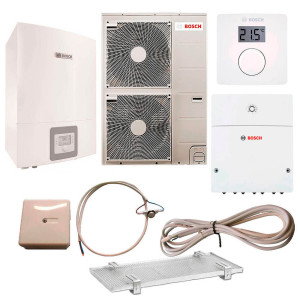 Тепловой насос Bosch Compress 3000 AWES 15 с термостатом CR10, модулем ProControl Gateway, конденсатосборником, электрокабелем
