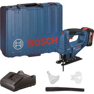 Акумуляторний лобзик Bosch GST 183-LI Professional з акб GBA 18V 4 Ah і з/п GAL 18V-20, в кейсі