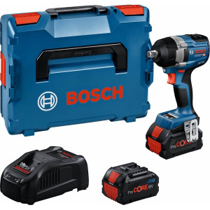 Акумуляторний ударний гайкокрут Bosch GDS 18V-750 C Professional з 2 акб ProCORE18V 8 Ah та з/п GAL 1880 CV, з модулем Bluetooth в L-BOXX 136