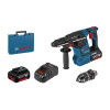 Акумуляторний перфоратор Bosch GBH 18V-26 F Professional в чемодані з 2 акб GBA 18 В 6 Ah та з/п GAL 1880 CV, SDS plus