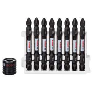 Ударные биты двусторонние PH2/PZ2 Bosch Impact Control, 65 мм, 8 шт