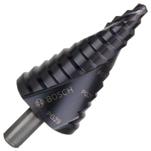 Сверло ступенчатое Bosch HSS-AlTiN, 12 ст., 6-37 мм, PG7-PG2
