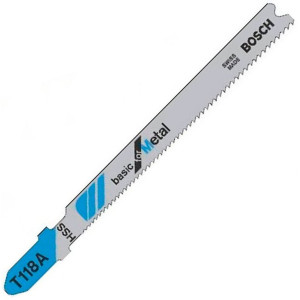 Пилка Bosch по металу T 118 A, 1,1-1,5×92 мм, 5 шт
