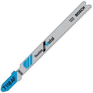 Пилка Bosch по металу T 118 AF, 1,1-1,5×92 мм, 3 шт