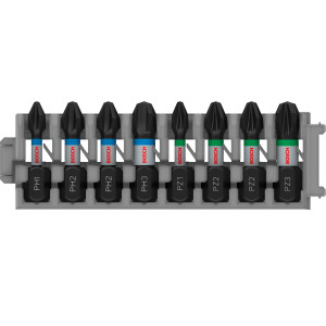 Набір біт Bosch Impact Control 25 мм, 8 шт.