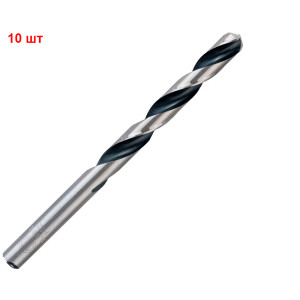 Сверло спиральное Bosch HSS-PointTeQ, 8.9х81х125 мм, 10 шт