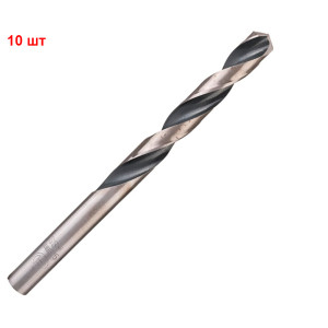 Сверло спиральное Bosch HSS-PointTeQ, 9.9х87х133 мм, 10 шт
