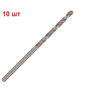 Сверло спиральное Bosch HSS-G, 3х33х61 мм, 10 шт