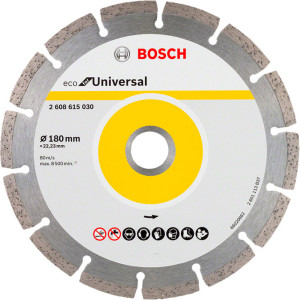 Алмазний круг Bosch ECO for Universal 180x22,23x2,2x7 мм