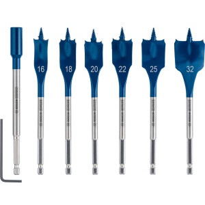 Набір свердел перових Bosch Expert SelfCut Speed з подовжувачем 152 мм, 16-32 мм, 7 шт