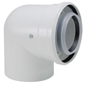 Коаксіальний відвід 90° Bosch AZB 607/1, Ø80/125