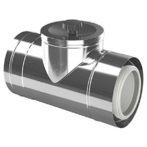 Коаксіальний подовжувач з ревізійним отвором Bosch FC-CR80, DN80/125, 250 мм