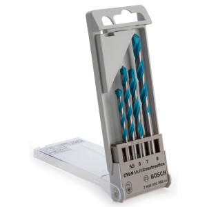 Набір свердел спіральних Bosch CYL-9 Multi Construction, 5.5-8 мм, 4 шт