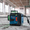 Лазерний лінійний нівелір Bosch GLL 80-33 G Professional з батарейками, тримачем LB 10 та аксесуарами