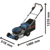 Аккумуляторная газонокосилка Bosch GRA 18V2-46 Professional, 2 акб ProCORE 18V 8.0Ah и з/у GAL 18V-160