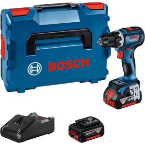 Акумуляторний дриль-шурупокрут Bosch GSR 18V-90 C Professional з 2 акб GBA 18V 4 Ah і з/п GAL 18V-40, в L-BOXX 136