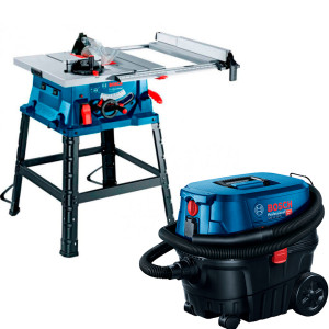 Розпилювальний стіл Bosch GTS 254 Professional з пилососом GAS 12-25 PL