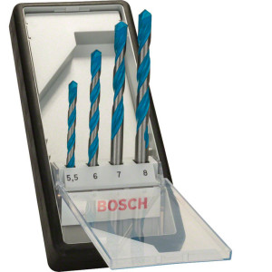 Набір свердел спіральних Bosch CYL-9 Multi Construction, 5.5-8 мм, 4 шт